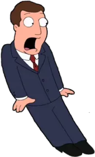 😱 a41ea3cd Quagmire Family Guy dessin animé, animé, drôle, personnage, série télé telegram sticker