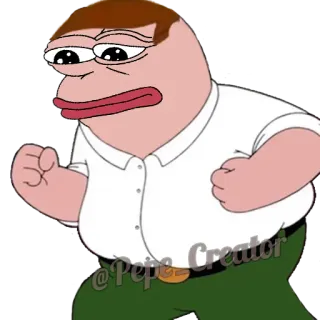 🐸 beecc65a @Pepe_Creator Pepe, Peter Griffin, Meme, Lustig, Internetkultur, Sticker whatsapp sticker