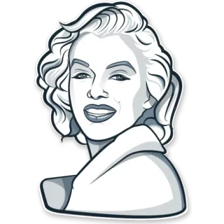 😀 cb567d2b Marilyn Monroe Marilyn Monroe, atriz, celebridade, retrato, ícone, Hollywood telegram sticker