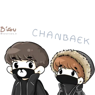 ♥ 7186a36f CHANBAEK telegram sticker