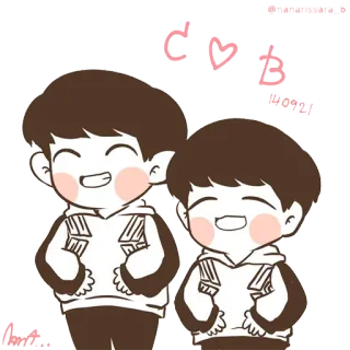 😂 7fe0d4dc C♡B
140921 Cartone animato, Coppia, Amicizia, Amore, Carino, Kawaii, Ragazzi telegram sticker