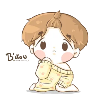 😐 bbc29061 B'หน่อย
@hananitstore.o carino, kawaii, cartone animato, bebè, adorabile, chibi telegram sticker