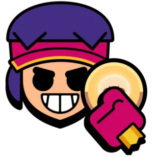 🍿 0e714f88 Shelly Brawl Stars brawl stars, shelly, personaggio, gioco whatsapp sticker