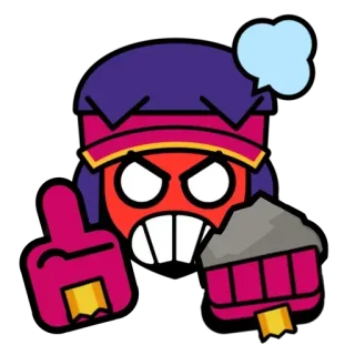 🍿 a259450f arrabbiato, dito, dito medio, cartone animato, espressione whatsapp sticker