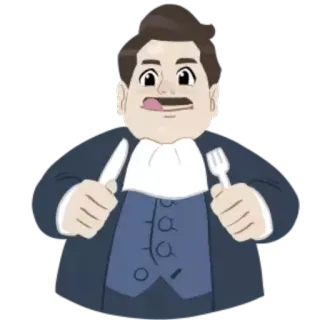 🍴 74fd3c93 food, fork, knife, eating, cartoon whatsapp sticker