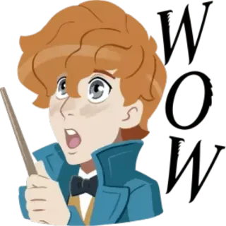 😱 eb050543 WOW wow, expression, surprised, excited, exclamation whatsapp sticker