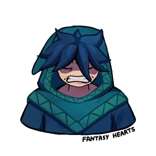 😡 6f7f66d6 FANTASY HEARTS ファンタジー, キャラクター, フード, 魔法使い, アート telegram sticker