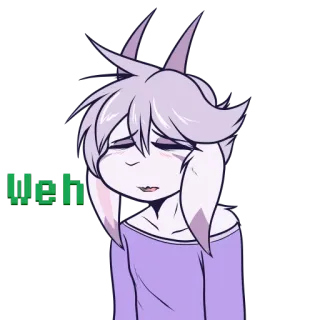 😩 47a47e66 Weh triste, piangere, anime, personaggio, weh whatsapp sticker