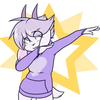 🤣 bb1cb11e Dab, Cartone animato, Personaggio, Carino, Adesivo, Antro whatsapp sticker