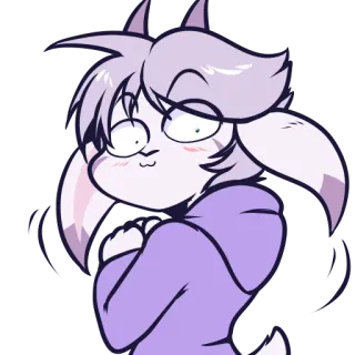 👀 fb602e33 Anime, Adesivo, Carino, Cartone animato, Capra, Furry whatsapp sticker