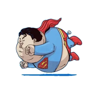 🍟 767421a1 Superman superman, cartoon, superheld, comic, fliegen telegram sticker