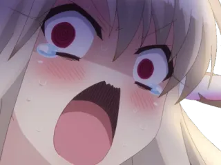 😫 9af6ba1a 动漫, 卡通, 哭泣, 害怕, 震惊 telegram sticker