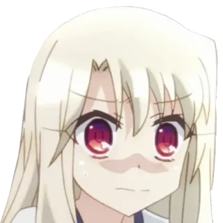 😨 d35586da Illyasviel von Einzbern Fate/kaleid liner Prisma Illya 动漫, 伊莉雅, 可爱, 卡哇伊 telegram sticker
