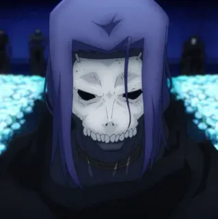 ☠ 0244753e Anime, Máscara, Crânio, Personagem, Escuro, Assustador telegram sticker