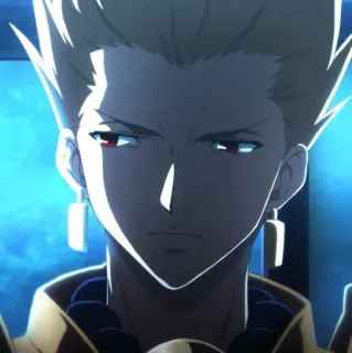 😒 60113b47 Gilgamesh Fate Anime, Personagem, Masculino, Dourado telegram sticker