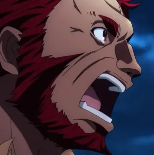 🤬 9e612d82 Iskandar Fate/Zero Anime, Fate, Iskandar, Raiva, Rei telegram sticker