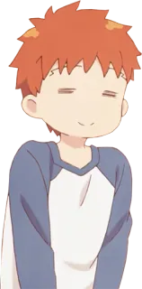 😊 fa72b235 Anime, Chłopiec, Szczęśliwy, Dziecko, Uroczy telegram sticker