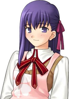 😊 1bd50e70 Sakura Matou Fate/stay night Anime, Fille, Personnage, Sakura Matou, Fate/stay night telegram sticker
