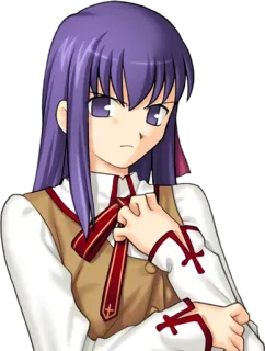 😠 4a1ce66b Sakura Matou Fate/stay night Anime, Manga, Fate, Sakura Matou telegram sticker