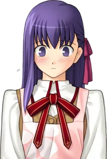 😳 92b57f3d Sakura Matou Fate/stay night Anime, Manga, Mignon, Fille, Waifu telegram sticker