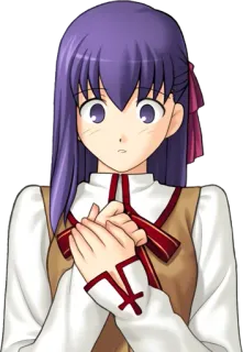 😳 c61d6259 Sakura Matou Fate/stay night Anime, Personnage, Fille, Fate/Stay Night, Sakura Matou telegram sticker