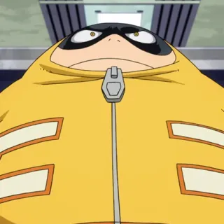 💛 03d64beb Fat Gum My Hero Academia Anime, My Hero Academia, Fat Gum, Pahlawan, Karakter telegram sticker