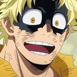 💛 fa48f16d Yosetsu Awase My Hero Academia Anime, My Hero Academia, Yosetsu Awase, Karakter, Stiker, Tersenyum telegram sticker