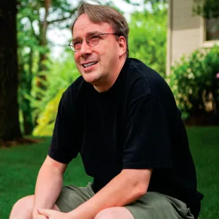 🏞 efe546df Linus Torvalds Линус Торвальдс, информатик, программист, Linux, ядро, создатель, разработчик whatsapp sticker