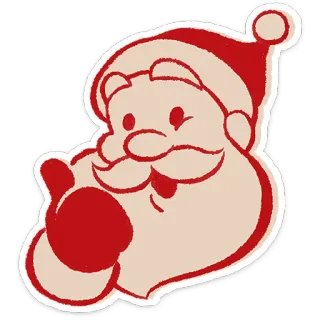 🎅 cf1ed4f7 Santa Claus Sinterklas, Natal, liburan, meriah, kartun, stiker, Natal telegram sticker