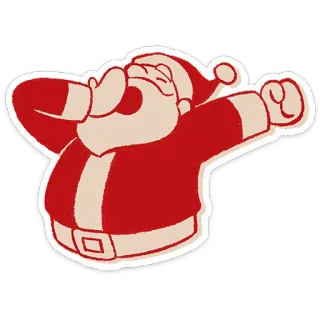 🎅 f980fd30 Santa Claus santa claus, natal, liburan, meriah, dab telegram sticker