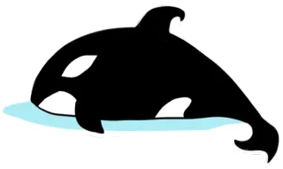 😥 343cd472 シャチ, クジラ, 海,  океан, 動物, 可愛い, ステッカー telegram sticker