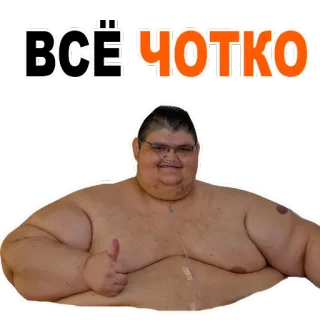 👍 512e13cd ВСЁ ЧОТКО 俄语, 文本, 积极, 语录, 人, 肯定, 一切都好 telegram sticker