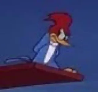 👿 ab4cdb9c Woody Woodpecker Cartoon, Vogel, Woody Woodpecker, Animation whatsapp sticker