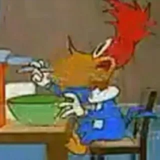 🤐 fb4ee98a Woody Woodpecker Cartoon, Vogel, Woody Woodpecker, Lustig, Animation whatsapp sticker