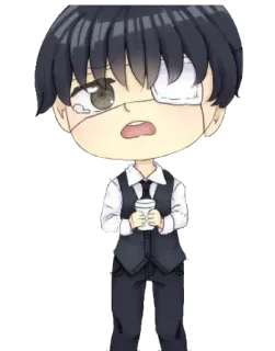😥 00309aee Anime, Chibi, Personnage, Mignon, Manga telegram sticker