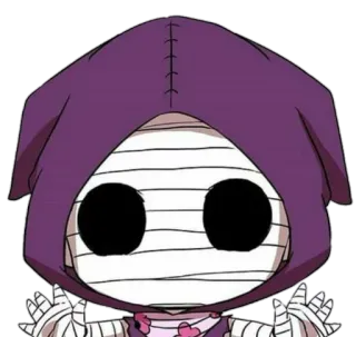 👋 0e19bfee Anime, Momie, Personnage, Figue encapuchonnée telegram sticker