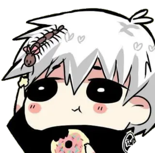 🍩 8d7fbb06 Animé, Dessin animé, Beignet, Mignon, Insecte telegram sticker
