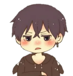 🤨 e56fe0f3 Anime, Personnage, Mignon, Garçon, Dessin animé, Autocollant telegram sticker