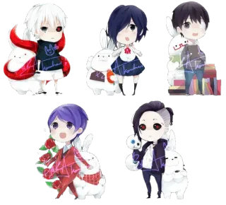 🐰 f677299b Animé, Chibi, Kawaii, Mignon, Dessin animé, Manga telegram sticker