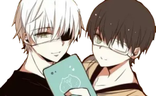 📱 f9472320 Anime, Personnages, Amis, Lunettes, Illustration telegram sticker