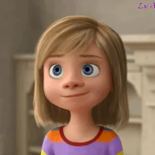 🤖 313b0c7f Riley Andersen Inside Out Riley Andersen, Inside Out, Disney, Pixar, animated movie, girl telegram sticker
