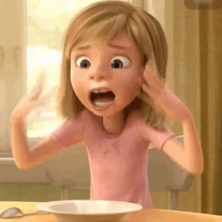 🤖 3460ddb6 Riley Andersen Inside Out Riley, Inside Out, cartoon, emotion, sadness, Disney, Pixar telegram sticker