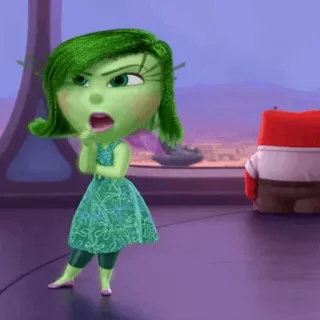 🤖 4fb7b068 Disgust Inside Out Disgust, Inside Out, green, emotion telegram sticker