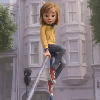 🤖 6885ac01 Riley Andersen Inside Out cartoon, animated, movie, character, Riley Andersen, Inside Out telegram sticker