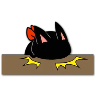 😖 0696ea12 gato, desenho animado, fofo, animal, adesivo telegram sticker