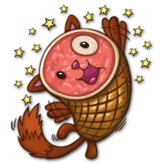 🙋 bcb878b2 Desenho animado, Animal, Presunto, Engraçado, Fofo, Comida telegram sticker