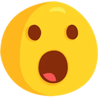 😦 99776ab8 อิโมจิ, ประหลาดใจ, ตกใจ, อัศจรรย์ใจ, หน้า, สีหน้า whatsapp sticker