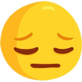 😔 ca950850 อิโมจิ, เศร้า, หน้า, ความรู้สึก, สีหน้า whatsapp sticker