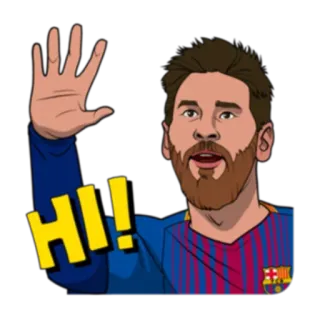 Lionel Messi telegram stickers