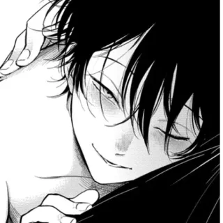 🎬 d2c1c88c Anime, Manga, Potret, Seni, Monokrom, Pria telegram sticker